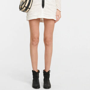 Isabel Marant Crisi Slouchy Black Suede Ankle Boots Booties sz 37 Hidden Wedge